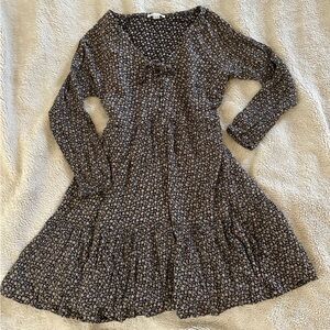 American Eagle dark floral dress M